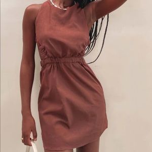 Beginning Boutique Nadene Cross Back Mini Dress